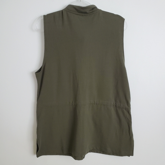 Green Zip Up Vest Size Large - Picture 3 of 5